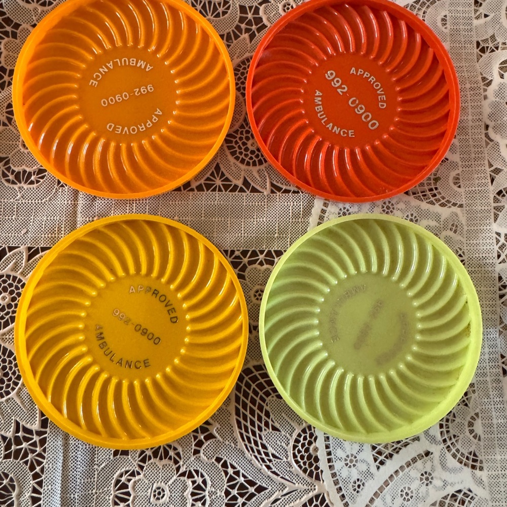 1970s Vintage Groovy Coasters Set